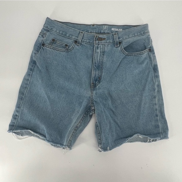 G George Cut Off Jean Shorts Size 31 Men’s - Picture 1 of 5